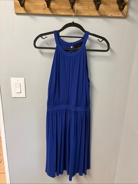 Cynthia Rowley Royal Blue Halter Mini Dress